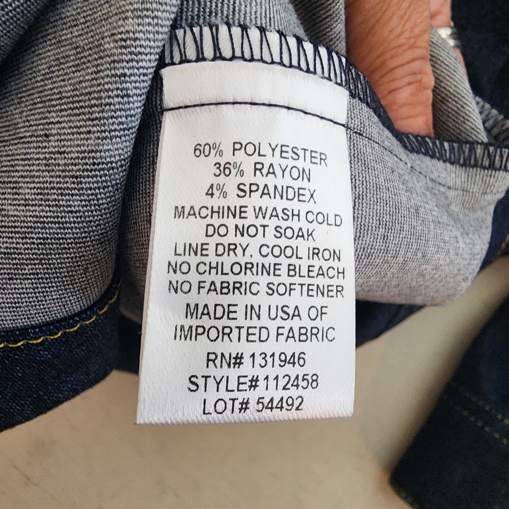 JUDE CONNALLY SOLANGE JUDE DENIM DRESS NAVY NWOT SIZE LARGE - Picture 8 of 16